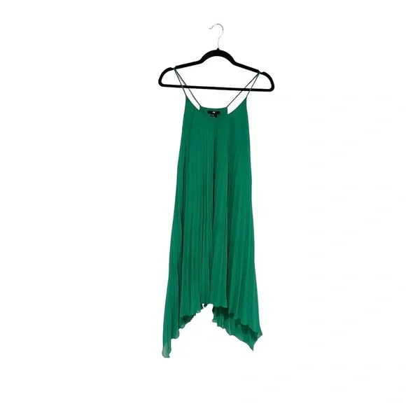 H&M green midi flowy dress